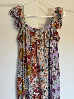 JODIFL colorful floral print maxi dress - small